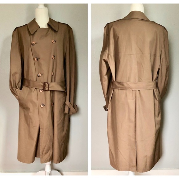 London Fog Other - London Fog Men's Fur Lined Belted Trench Coat